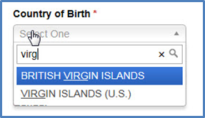 Country of Birth